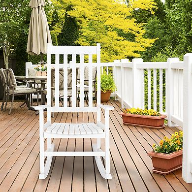 Elegant Rocking Chair for Outdoor Use - Perfect for Porch or Backyard