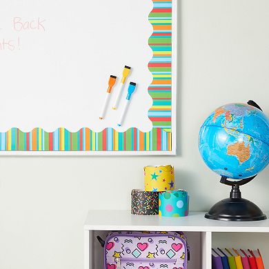 6 Rolls 234 Feet Of Scalloped Bulletin Board Borders For Classroom Decor, 78 Pcs