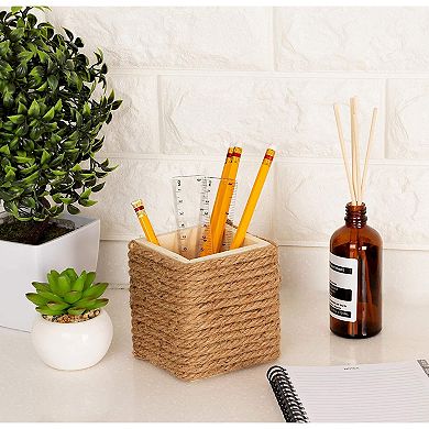 100 Feet Jute Rope For Crafts, 6mm Thick Twine For Nautical Decor (brown)