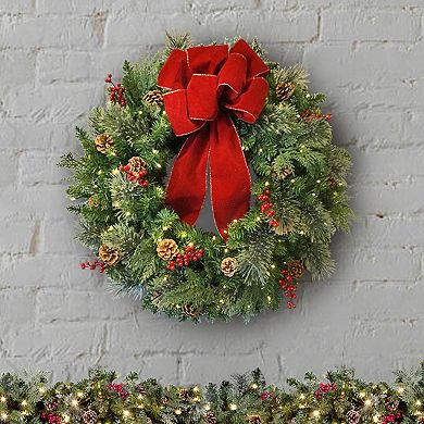 Classic Pre lit Wreath 30"