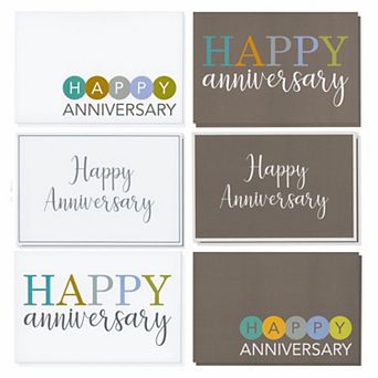 36-pack Happy Anniversary Cards With Envelopes For Anniversaries, 4x6 in Blank