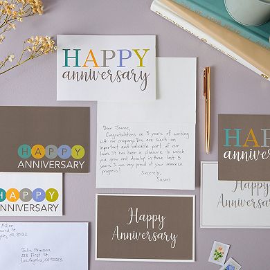36-pack Happy Anniversary Cards With Envelopes For Anniversaries, 4x6 In, Blank