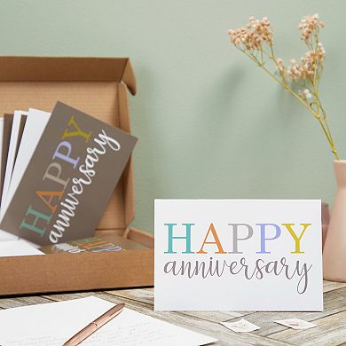 36-pack Happy Anniversary Cards With Envelopes For Anniversaries, 4x6 In, Blank