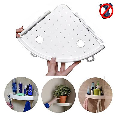 Bathroom Wall Corner Shelf Organizer, Kitchen Corner Storage Rack