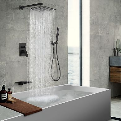 High Qulity Stylish Modern Contemporary Designed Matte Black Shower Fixtures