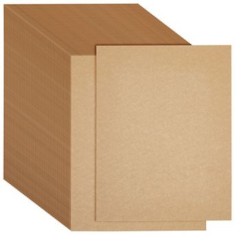 48 Sheets Brown Kraft Paper For Crafts, Wedding, Letter Size, 8.5 X 11