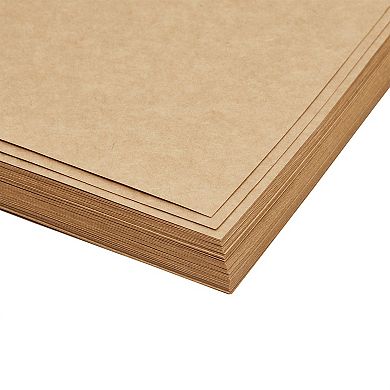 48 Sheets Brown Kraft Paper For Crafts, Wedding, Letter Size, 8.5 X 11