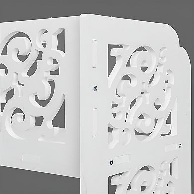 Six-Tier Carved Shoe Rack - Wood-Plastic Board, Waterproof and Easy to Clean