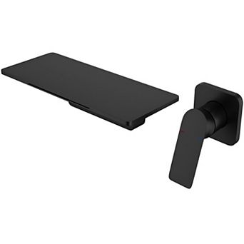 Modern Design Wall Mounted Bathroom Waterfall Faucet with Separate Switch