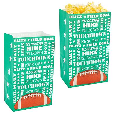 36 Pack Football Snack Bags For Kids Sports Birthday Supplies, 5.3 X 8.7 X 3.3"