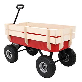 Versatile Garden Wagon Cart for Lawn, Hillside, and Heavy Loads Lightweight