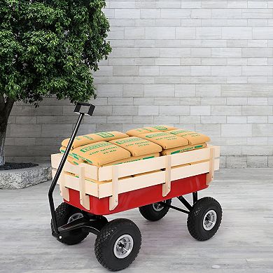 Versatile Garden Wagon Cart for Lawn, Hillside, and Heavy Loads Lightweight