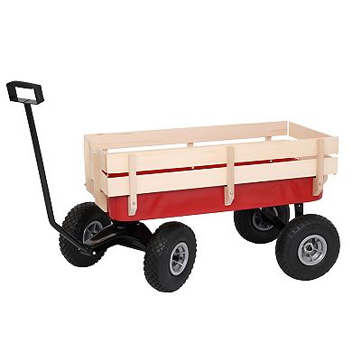 Versatile Garden Wagon Cart for Lawn, Hillside, and Heavy Loads Lightweight