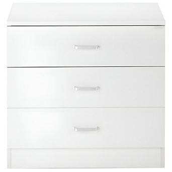 Modern Simple 3-Drawer Dresser for Bedroom-White