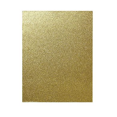 24 Sheets Glitter Gold Craft Paper For Scrapbook,single Sided, 8.5 X 11 Inches