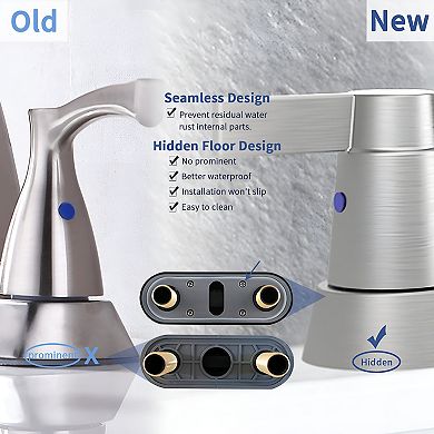 Elegant Bathroom Faucet - Easy-Clean Surface Resists Fingerprints, Water Spots, and Tarnishing