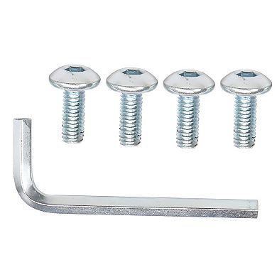 Black Round Bar Stool - Rotating Adjustable Height Stool with Ha Ha Feet for Kitchen and Bar