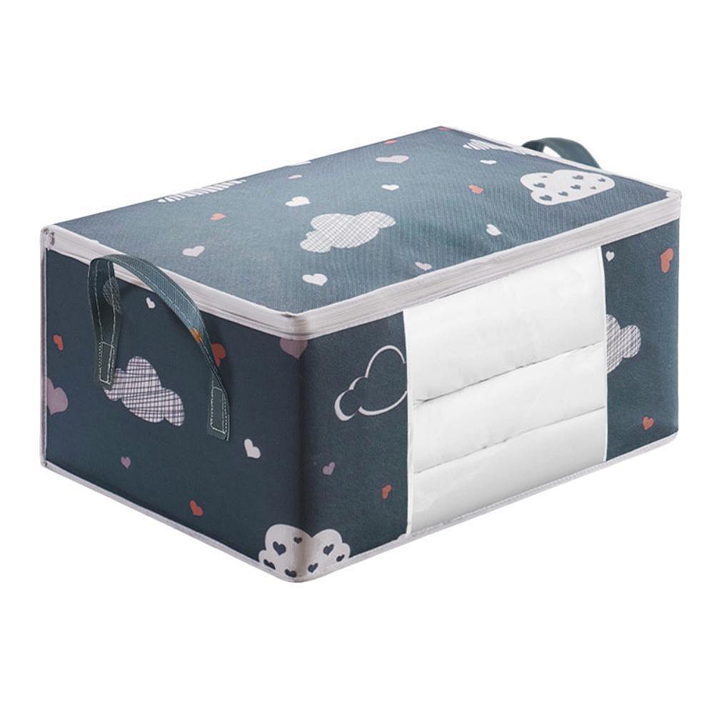 Foldable Cartoon Print Storage Bag For Clothes, Blankets, Quilts