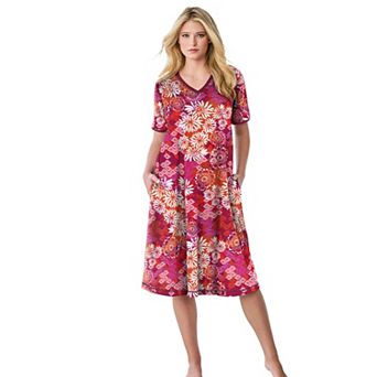 Dreams & Co. Plus Size Short T-Shirt Lounger