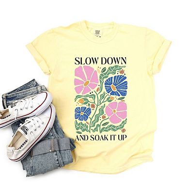 Boho Slow Down Garment Dyed Tees