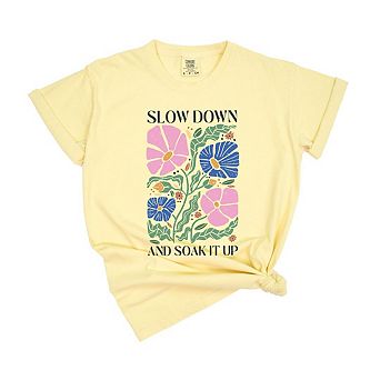 Boho Slow Down Garment Dyed Tees