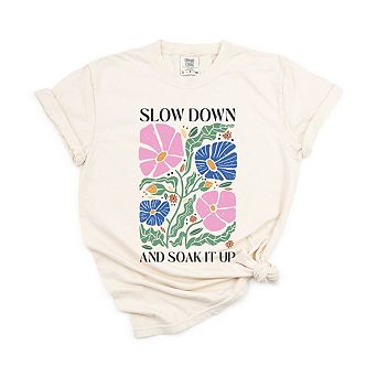 Boho Slow Down Garment Dyed Tees