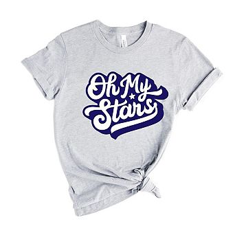 Oh My Stars Retro Short Sleeve Graphic Tee