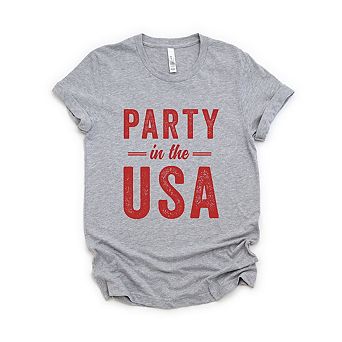 Party In The Usa Short Sleeve Graphic Tee