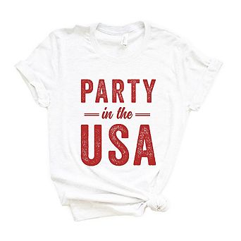 Party In The Usa Short Sleeve Graphic Tee