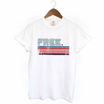 Free Stripes Retro Garment Dyed Tees