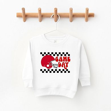 Game Day Checkered Toddler Graphic Sweatshirt