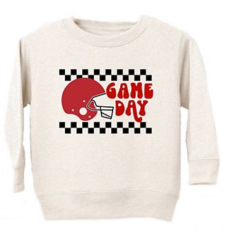 Game Day Checkered Toddler Graphic Sweatshirt