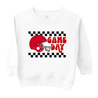 Game Day Checkered Toddler Graphic Sweatshirt