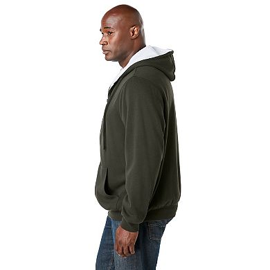 Boulder Creek by KingSize Men's Big & Tall Full-Zip Thermal Hoodie