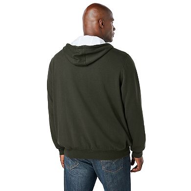 Boulder Creek by KingSize Men's Big & Tall Full-Zip Thermal Hoodie