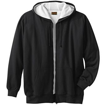 Boulder Creek by KingSize Men's Big & Tall Full-Zip Thermal Hoodie