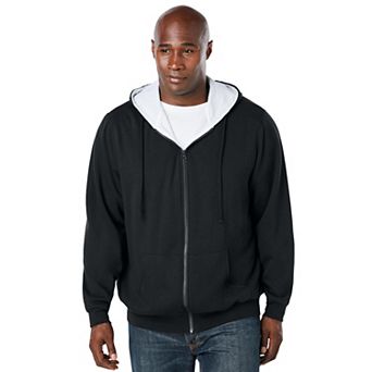 Boulder Creek by KingSize Men's Big & Tall Full-Zip Thermal Hoodie