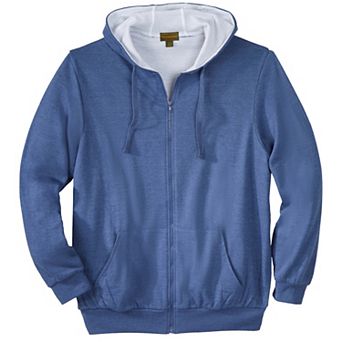 Boulder Creek by KingSize Men's Big & Tall Full-Zip Thermal Hoodie