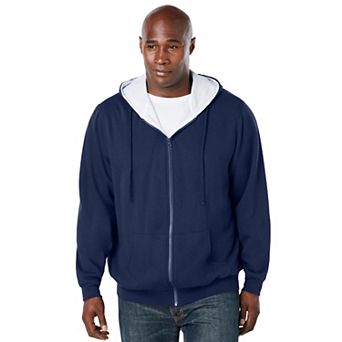 Boulder Creek by KingSize Men's Big & Tall Full-Zip Thermal Hoodie