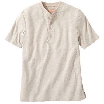 Boulder Creek By Kingsize Men's Big & Tall Heavyweight Short-sleeve Henley Shirt