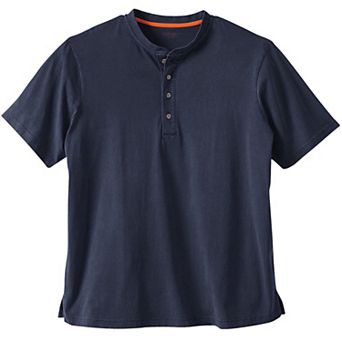 Boulder Creek By Kingsize Men's Big & Tall Heavyweight Short-sleeve Henley Shirt