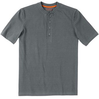 Boulder Creek By Kingsize Men's Big & Tall Heavyweight Short-sleeve Henley Shirt