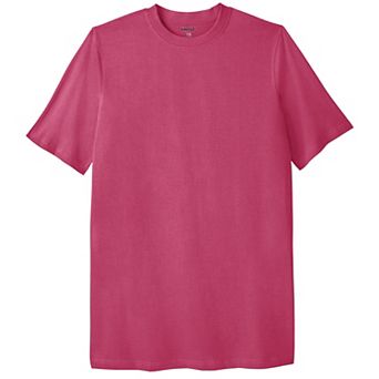 Kingsize Men's Big & Tall Shrink-less Lightweight Longer-length Crewneck T-shirt