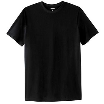 Kingsize Men's Big & Tall Shrink-less Lightweight Longer-length Crewneck T-shirt