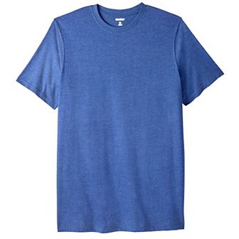 Kingsize Men's Big & Tall Shrink-less Lightweight Longer-length Crewneck T-shirt