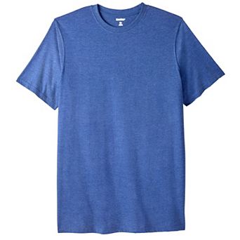 Kingsize Men's Big & Tall Shrink-less Lightweight Longer-length Crewneck T-shirt