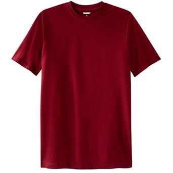 Kingsize Men's Big & Tall Shrink-less Lightweight Longer-length Crewneck T-shirt