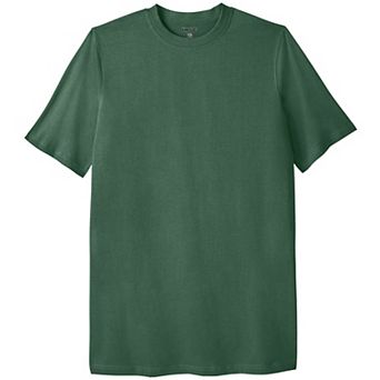 Kingsize Men's Big & Tall Shrink-less Lightweight Longer-length Crewneck T-shirt