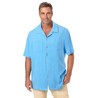 KingSize Men's Big & Tall Gauze Camp Shirt