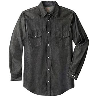 Boulder Creek By Kingsize Men's Big & Tall Western Snap Front Shirt